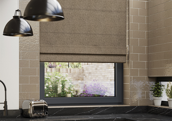 Harris, Soft Truffle - Roman Blind - Image 5